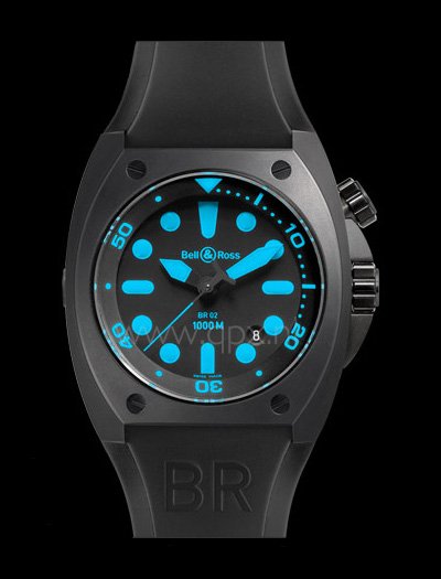 QP Exclusieve Horloges - Bell & Ross   BR02-20 Blue