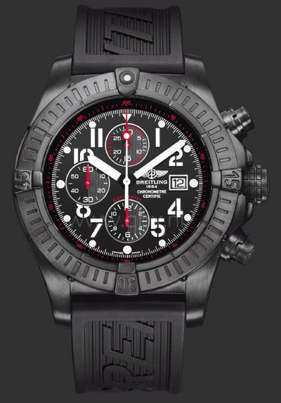 QP Exclusieve Horloges - Breitling Super Avenger Blacksteel