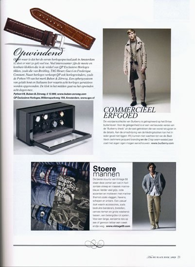 QP Exclusieve Horloges - Big Black Book voorjaar - zomer 2009
