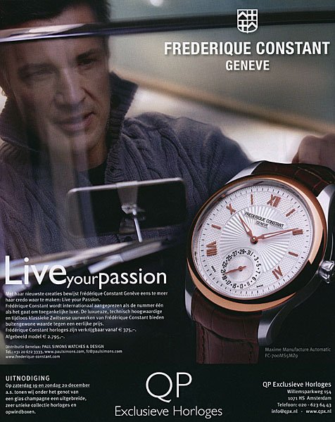 QP Exclusieve Horloges - Financieel Dagblad Persoonlijk   advertentie