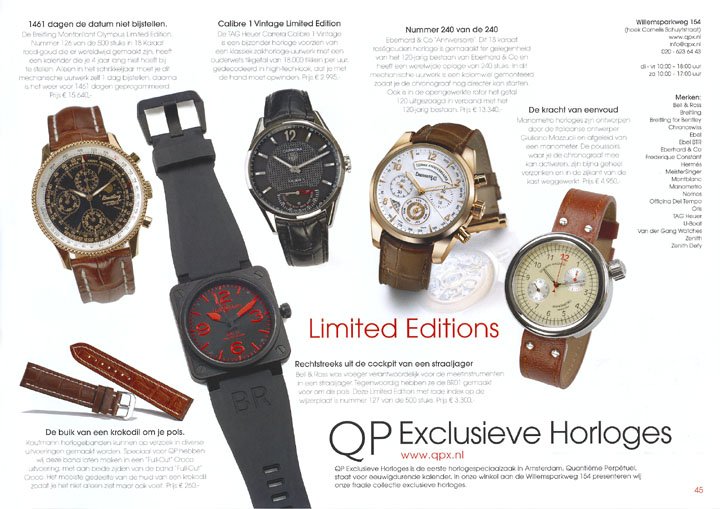 QP Exclusieve Horloges - Local Heroes Amsterdam herfst 2008