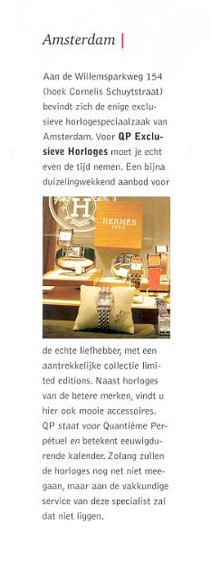 QP Exclusieve Horloges - nlstreets het artikel detail