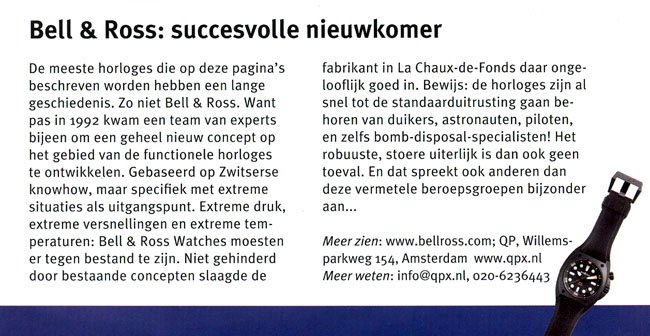 QP Exclusieve Horloges - Pilots & Planes   april 2008