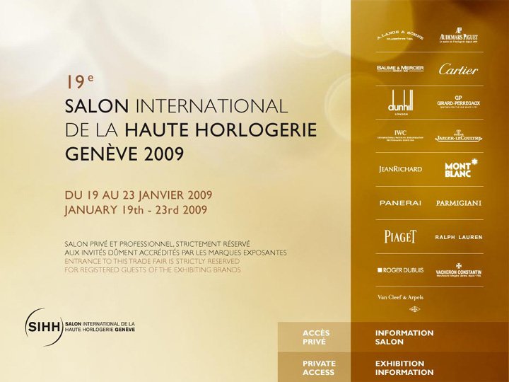QP Exclusieve Horloges - SIHH Gen�ve 2009