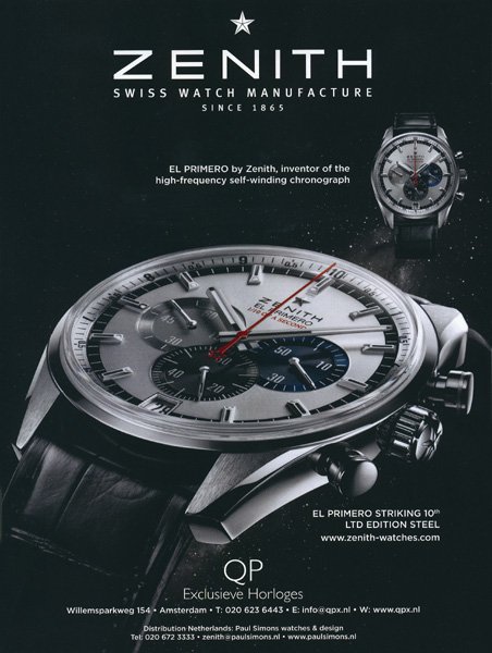 QP Exclusieve Horloges - Tempus winter 2010-2011 - Zenith