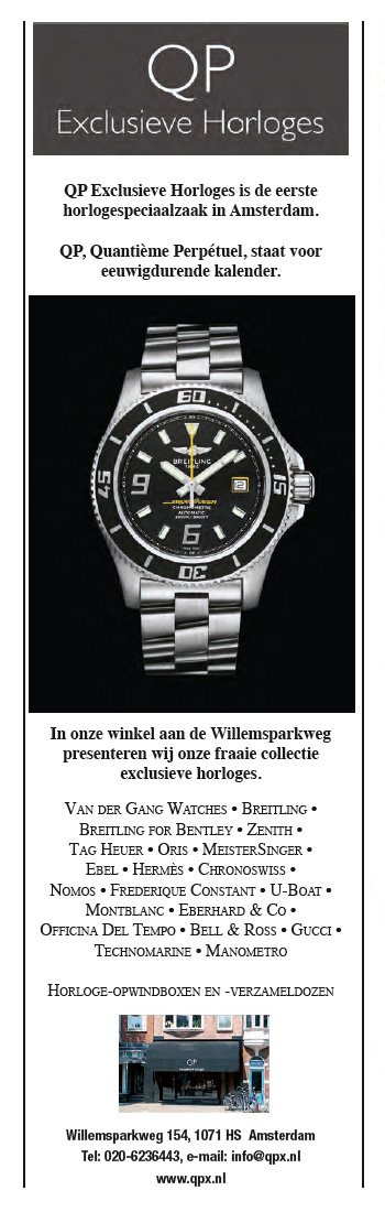 QP Exclusieve Horloges - Watching zomer 2011