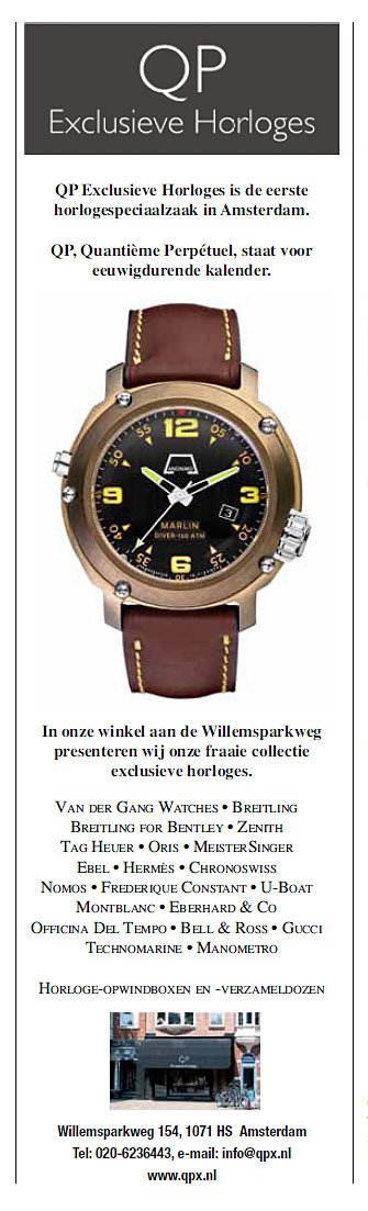 QP Exclusieve Horloges - Watching zomer 2012