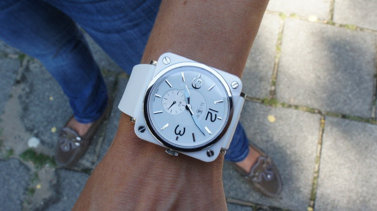 QP Exclusieve Horloges - Bell & Ross - BRS White Ceramic