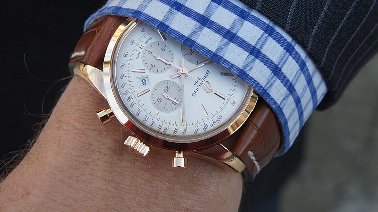 QP Exclusieve Horloges - Breitling - Transocean Chronograph Gold