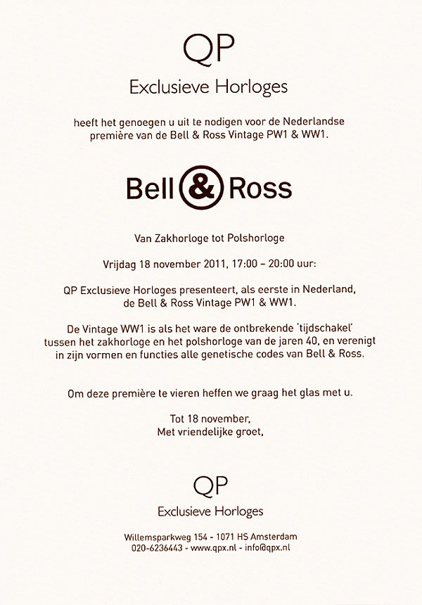 QP Exclusieve Horloges - Bell & Ross Premi�re