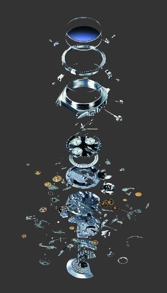 QP Exclusieve Horloges - Exploded View